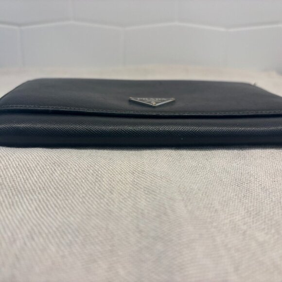 Prada Saffiano Leather Wallet - Black - Picture 3 of 13